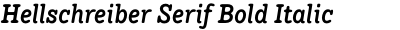 Hellschreiber Serif Bold Italic